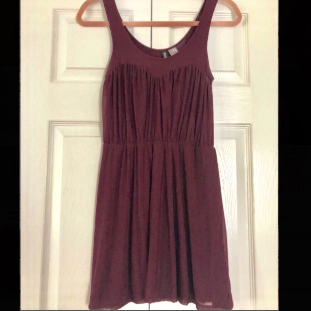 H&M maroon dress